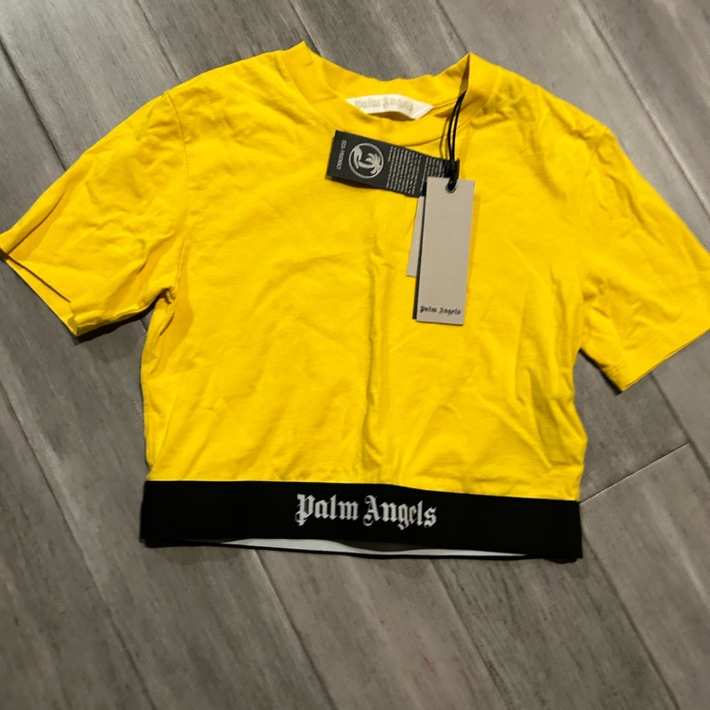 Authentic Palm Angels Logo crop top